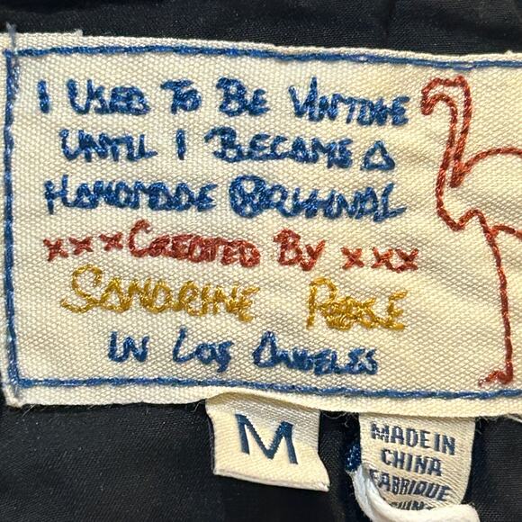 Sandrine Rose Zip Oversized Linen Blend Bomber Jacket White Women Medium NWT - Picture 2 of 12